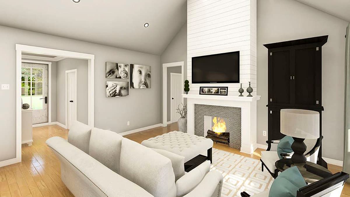 Plan 62160V: 4-Bed One-Story Modern Farmhouse Plan with Mudroom with Built-in Cubbies - Image #9 - Country, Modern Farmhouse, New American, Southern