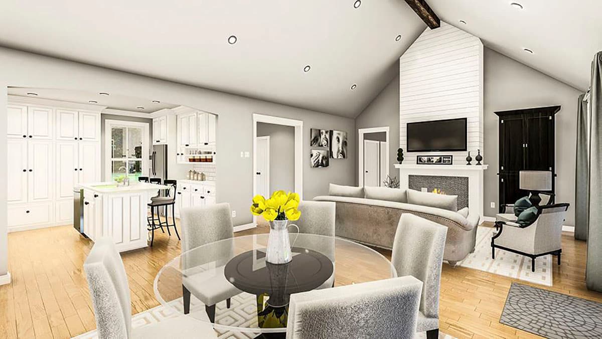 Plan 62160V: 4-Bed One-Story Modern Farmhouse Plan with Mudroom with Built-in Cubbies - Image #10 - Country, Modern Farmhouse, New American, Southern