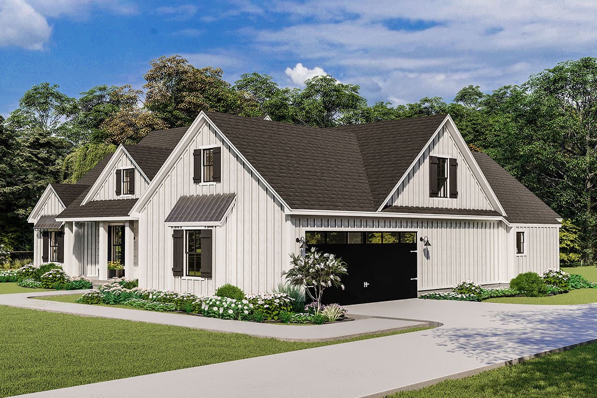 Plan 62160V: 4-Bed One-Story Modern Farmhouse Plan with Mudroom with Built-in Cubbies - Image #7 - Country, Modern Farmhouse, New American, Southern