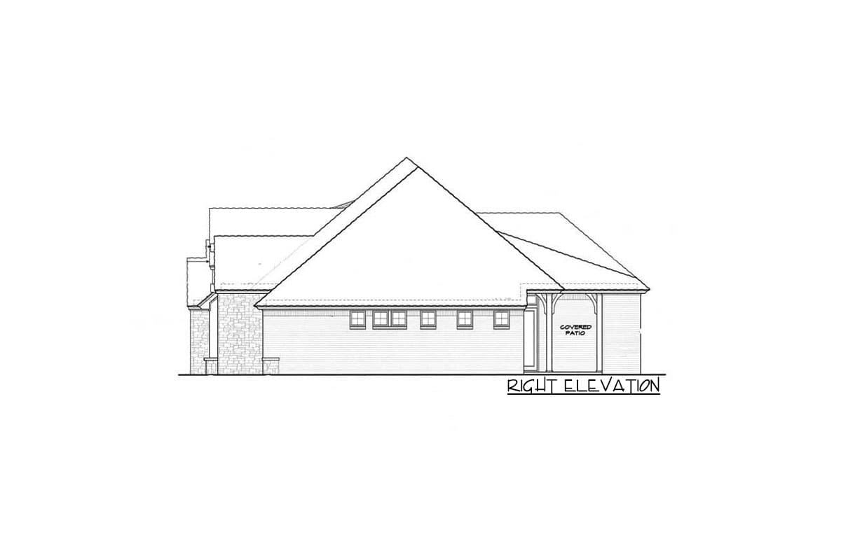 Plan 48600FM: One-level Hill Country House Plan with Safe Room - Image #4 - Country, Craftsman, Hill Country, Ranch, Traditional