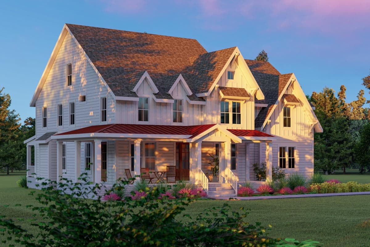 Plan 500072VV: Modern Farmhouse House Plan with 5 Bedrooms and Expansion Over the Garage - 3413 Sq Ft - Image #5 - Country, Farmhouse, Modern Farmhouse, Southern, Traditional