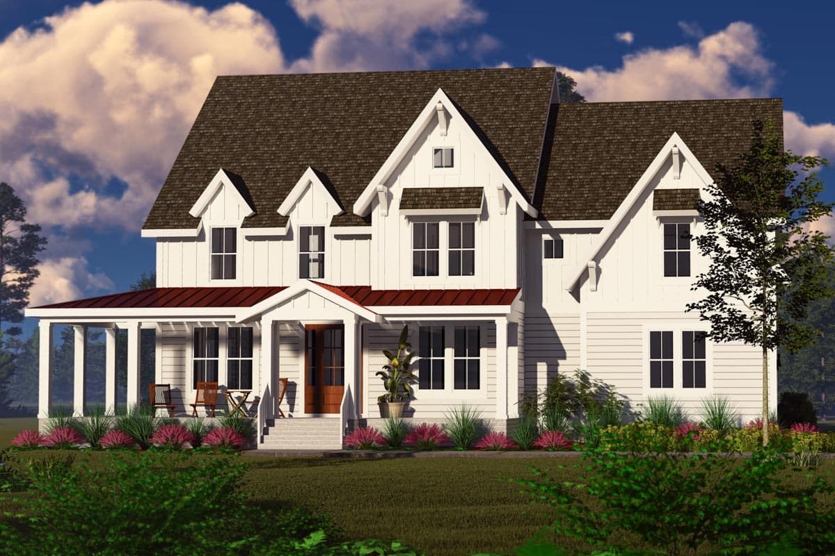 Plan 500072VV: Modern Farmhouse House Plan with 5 Bedrooms and Expansion Over the Garage - 3413 Sq Ft - Image #7 - Country, Farmhouse, Modern Farmhouse, Southern, Traditional