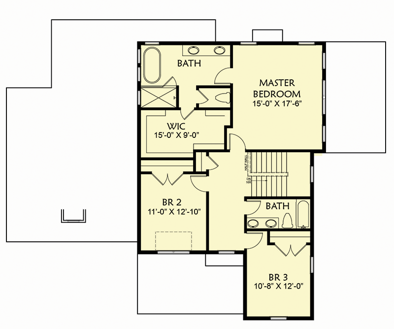 Plan 500073VV: New American Country Home Plan with Formal Dining Room - Floor Plan - 2nd Floor - Country, Farmhouse, Modern Farmhouse, New American, Southern, Traditional