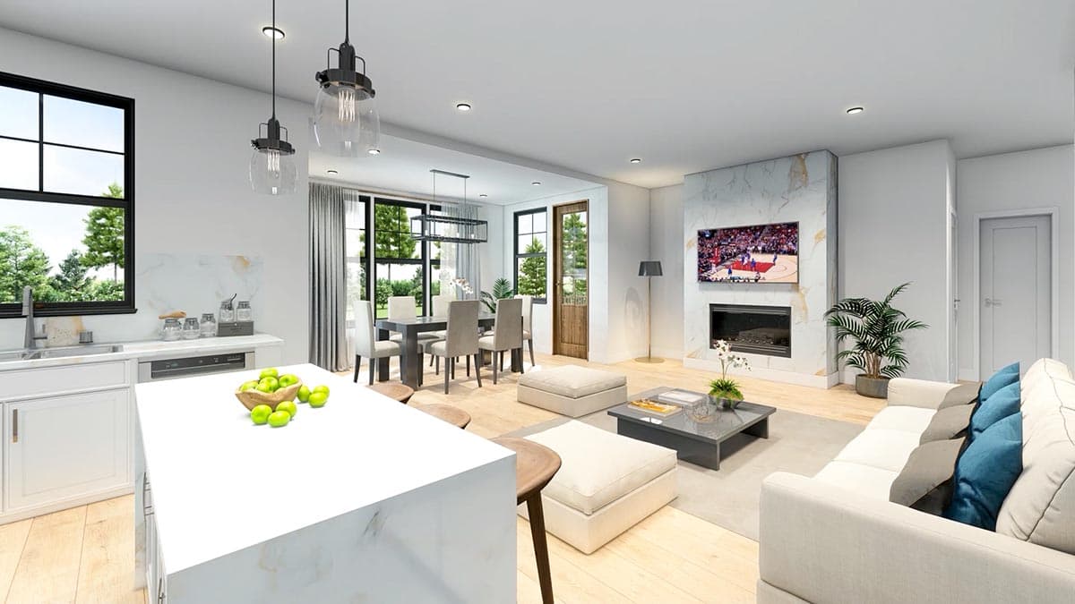 Plan 500074VV: New American Farmhouse Plan with Main-Level Master Suite - 2300 Sq Ft - Image #7 - Cottage, Country, Farmhouse, Modern Farmhouse, New American, Southern, Traditional