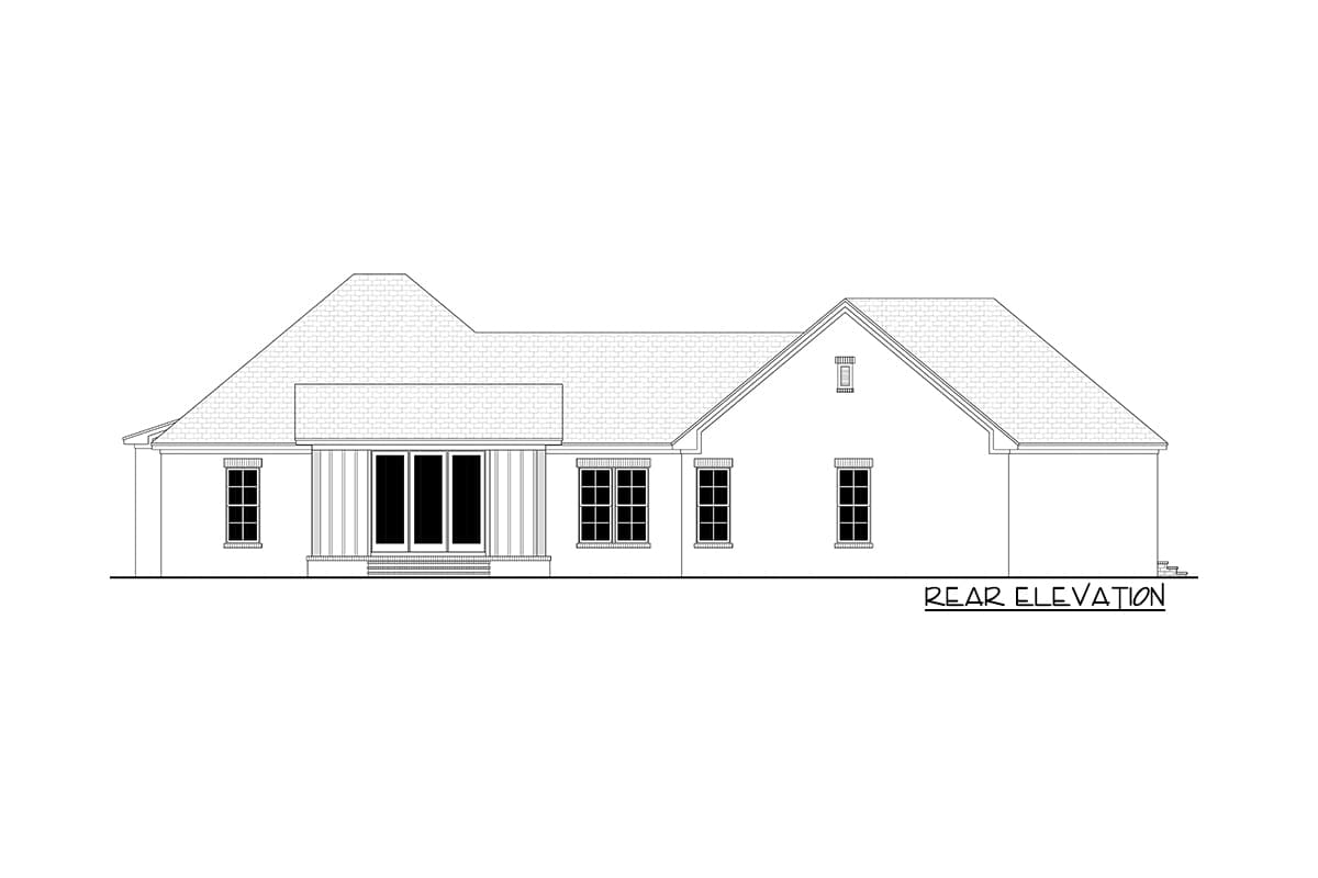 Plan 51849HZ: 3 Bed Contemporary Craftsman with 3 Car Garage - 2002 Sq Ft - Image #20 - Country, Craftsman, New American
