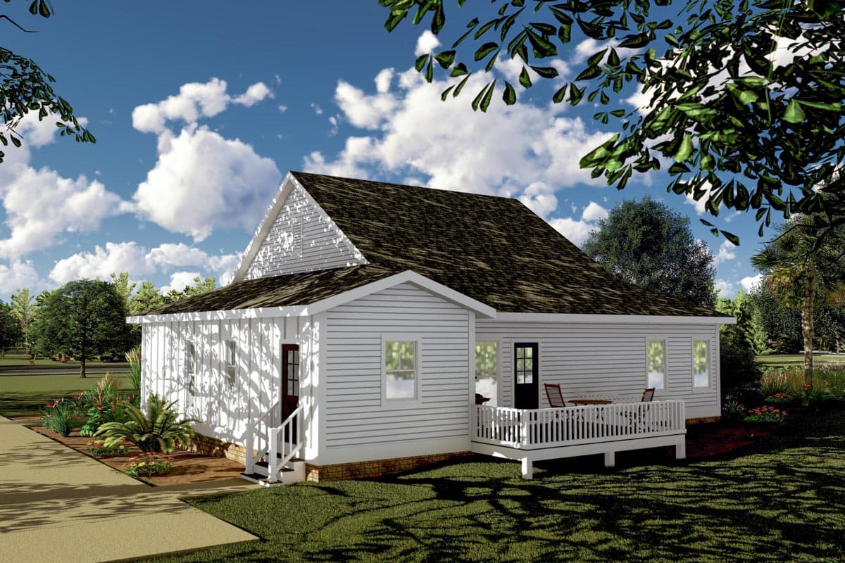 Plan 500077VV: Exclusive 3-Bed Country Cottage Plan with Split Bedrooms - Image #7 - Cottage, Country, Farmhouse, Victorian