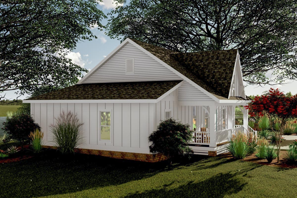 Plan 500077VV: Exclusive 3-Bed Country Cottage Plan with Split Bedrooms - Image #9 - Cottage, Country, Farmhouse, Victorian