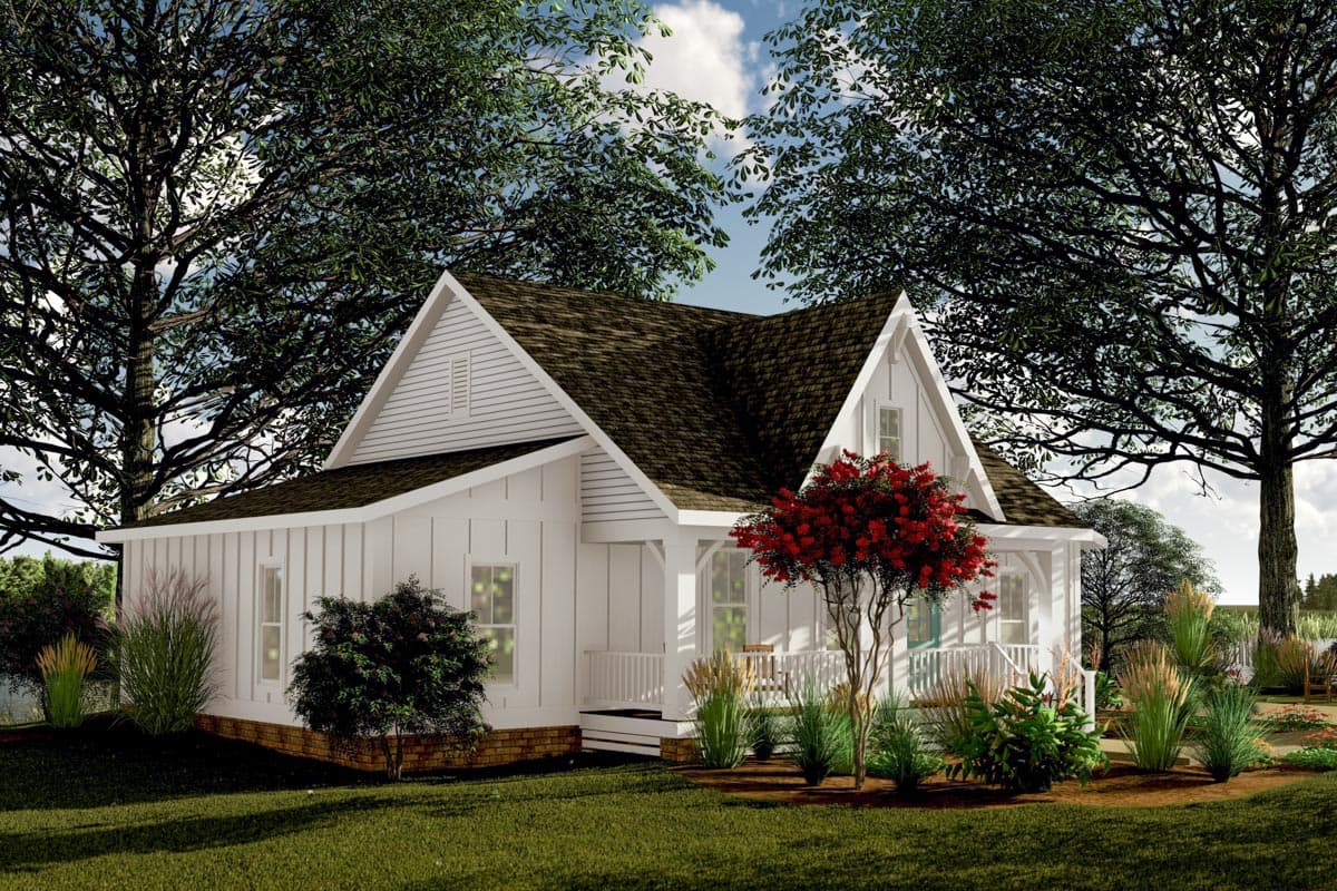Plan 500077VV: Exclusive 3-Bed Country Cottage Plan with Split Bedrooms - Image #5 - Cottage, Country, Farmhouse, Victorian
