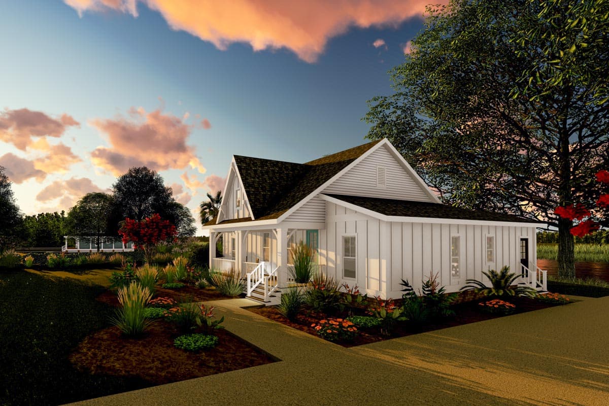 Plan 500077VV: Exclusive 3-Bed Country Cottage Plan with Split Bedrooms - Image #10 - Cottage, Country, Farmhouse, Victorian