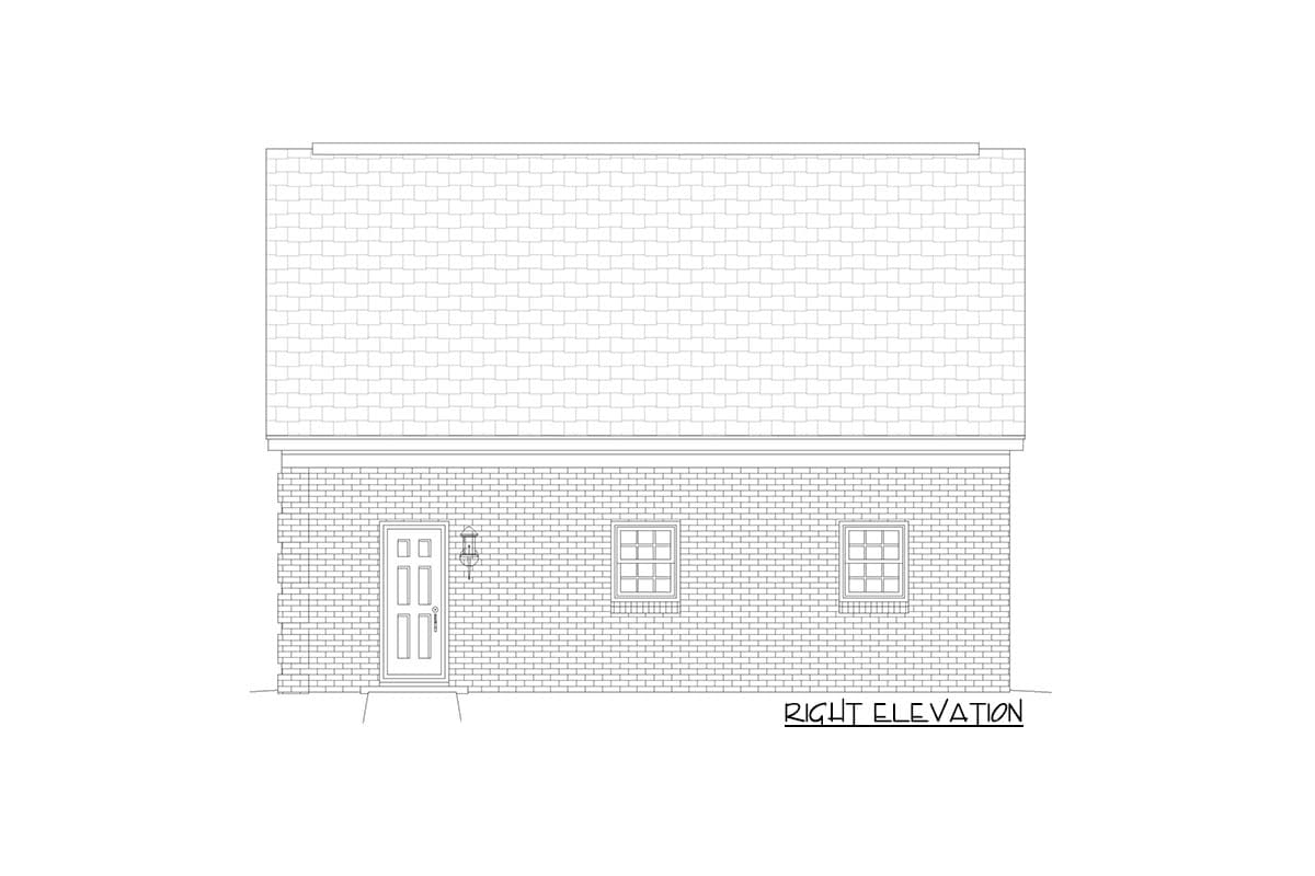 Plan 68720VR: 2-Car Detached Garage with Man Cave Space Above - Image #5