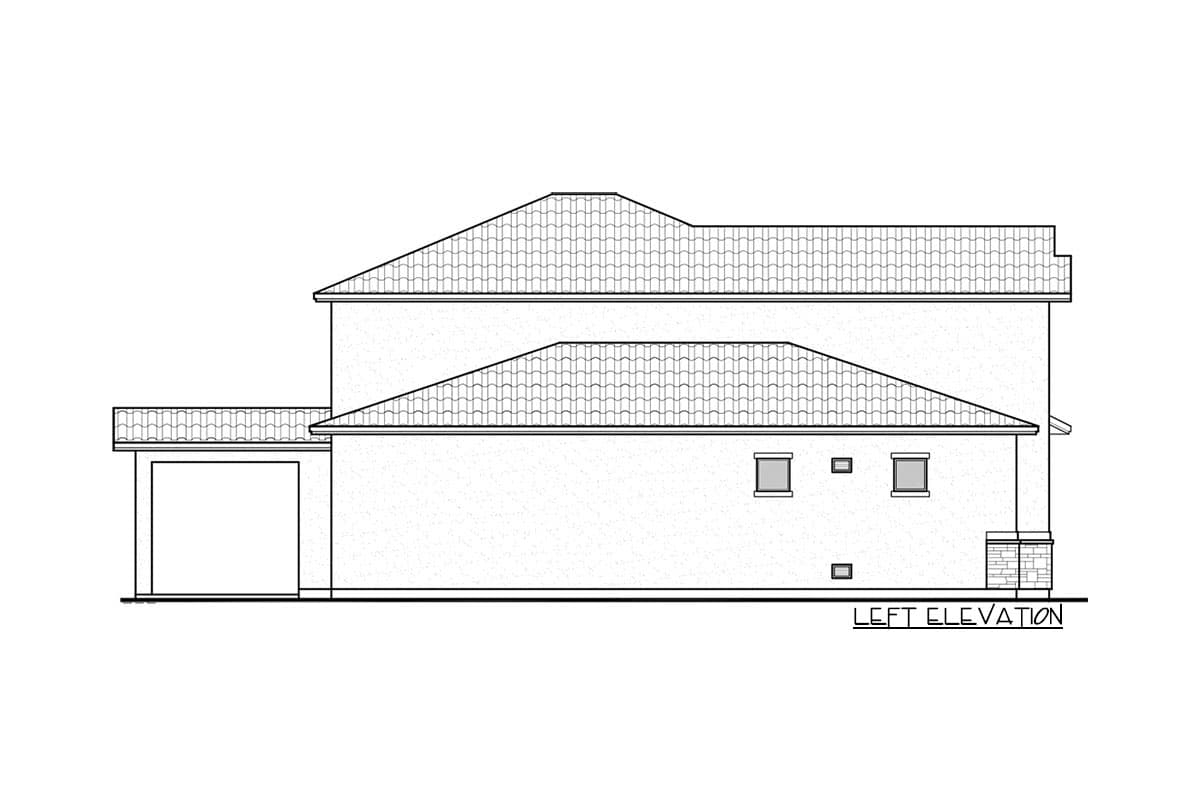 Plan 370023SEN: Two-story European House Plan with Open Living Space - Image #4 - Contemporary, European, Mediterranean