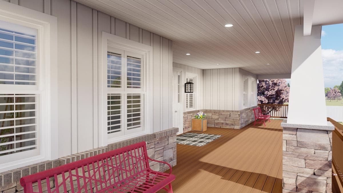 Plan 61369UT: Craftsman Ranch House Plan with Lower-level 3-Bed Apartment - Image #8 - Craftsman, Mountain, Ranch