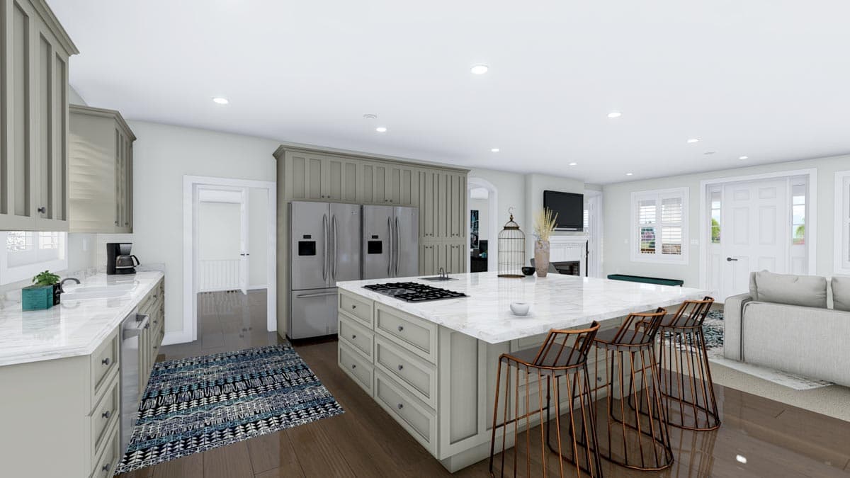 Plan 61369UT: Craftsman Ranch House Plan with Lower-level 3-Bed Apartment - Image #18 - Craftsman, Mountain, Ranch