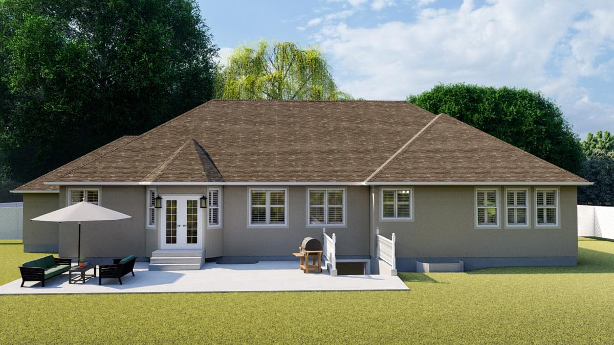Plan 61370UT: Mountain Ranch Home Plan with Multi-generational Option to Finish Basement - Image #13 - Mountain, Ranch, Traditional