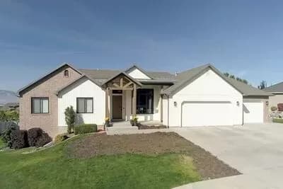 Mountain Ranch Home Plan with Multi-generational Option to Finish Basement