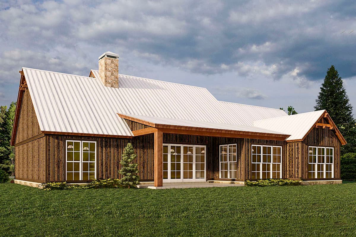 Plan 70685MK: Mountain Farmhouse Plan with Home Office and Bonus Expansion Above the 3-car Garage - Image #4 - Country, Craftsman, Mountain, New American, Northwest, Rustic