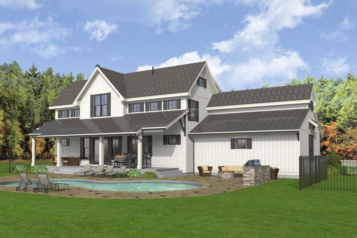 Plan 654012KNA: Modern Farmhouse Plan with Upstairs Master Suite - 2691 Sq Ft - Image #4 - Country, Farmhouse, Modern Farmhouse, New American