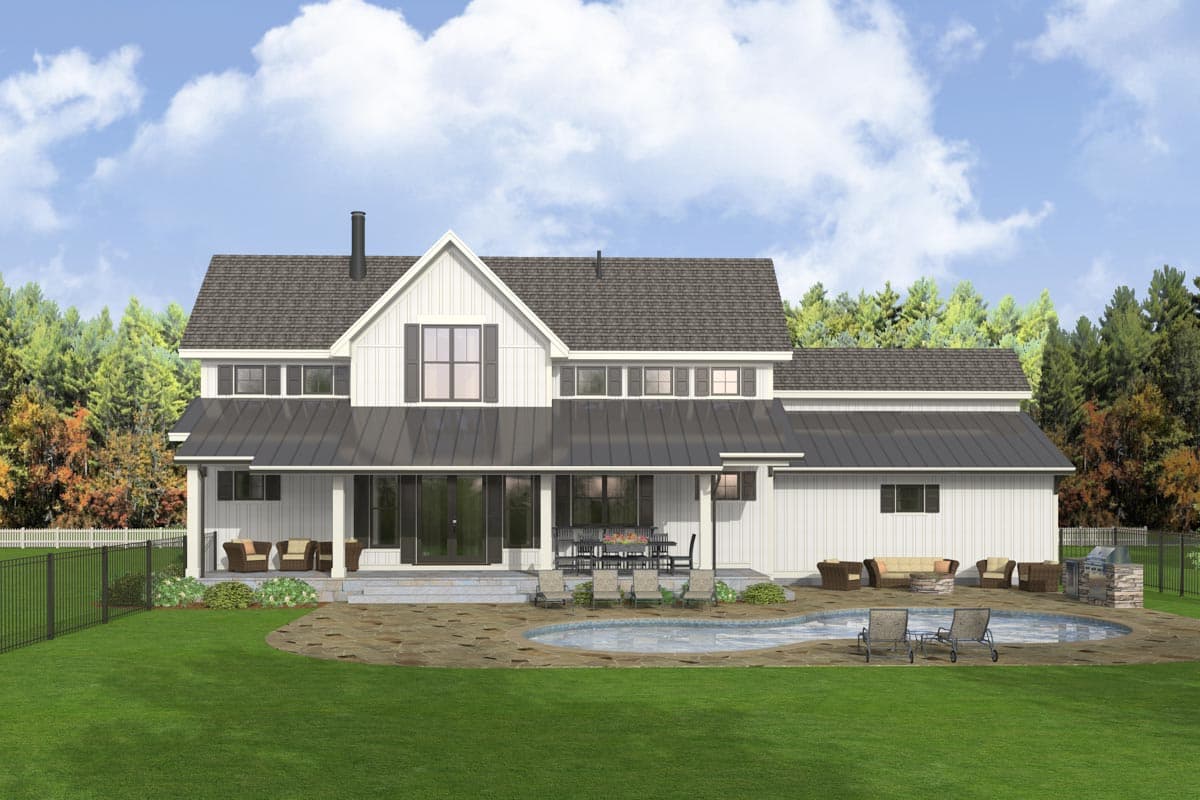 Plan 654012KNA: Modern Farmhouse Plan with Upstairs Master Suite - 2691 Sq Ft - Image #5 - Country, Farmhouse, Modern Farmhouse, New American
