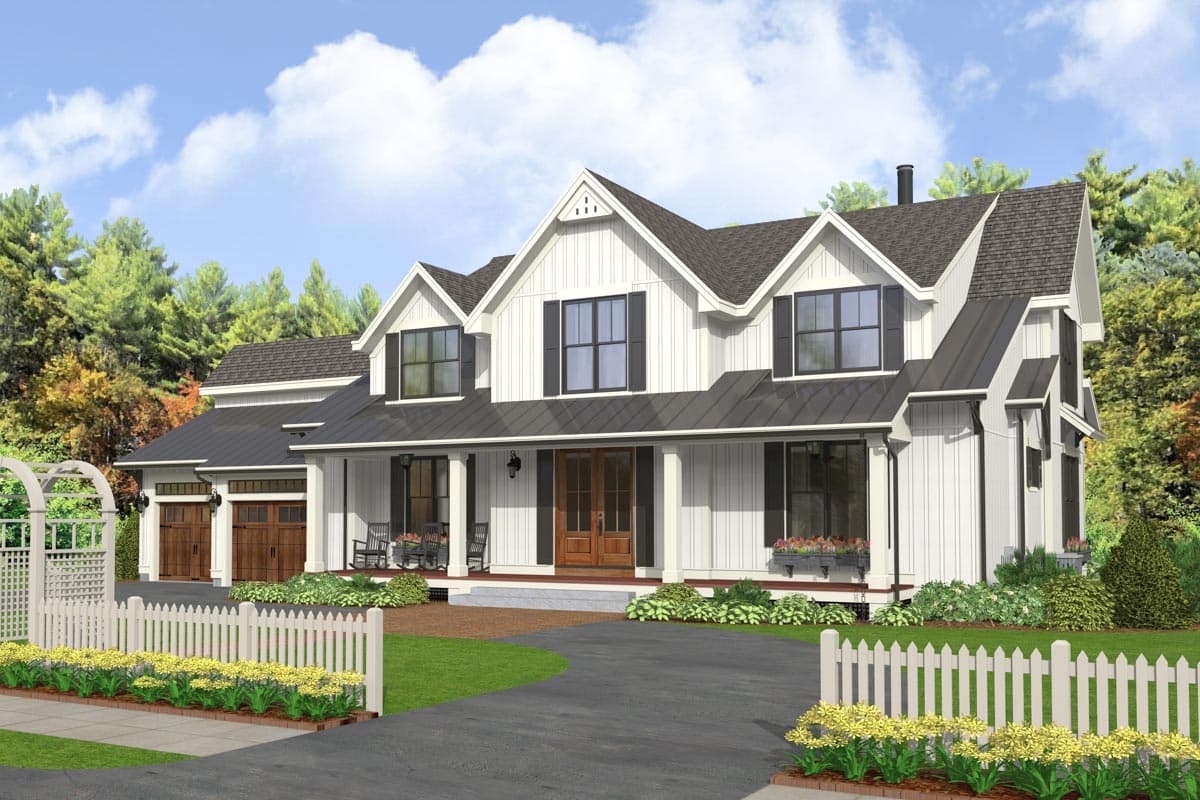 Plan 654012KNA: Modern Farmhouse Plan with Upstairs Master Suite - 2691 Sq Ft - Image #8 - Country, Farmhouse, Modern Farmhouse, New American