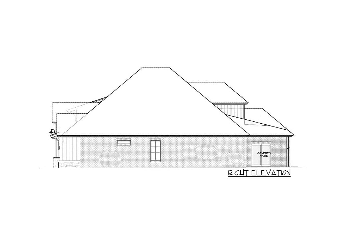 Plan 48609FM: Exclusive 4-Bed New American House Plan with 3-Car Garage and an Upstairs Loft - 2452 Sq Ft - Image #6 - Country, Craftsman, New American