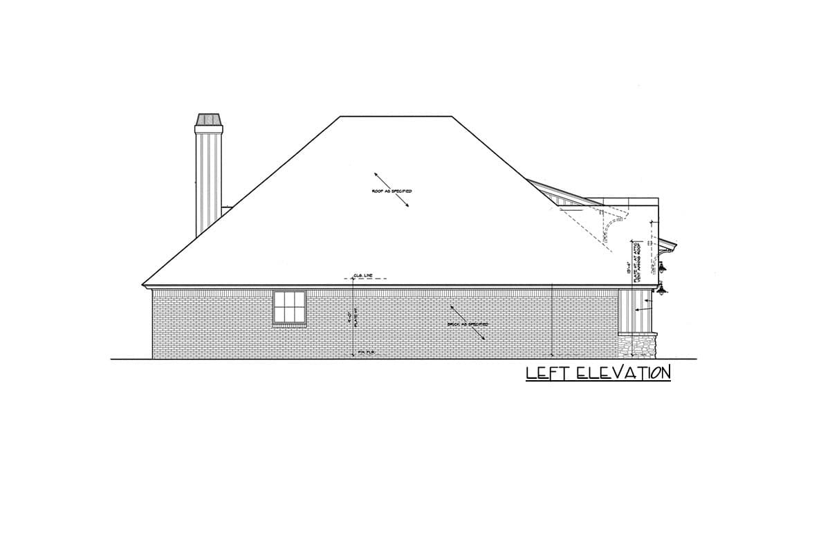 Plan 48607FM: Exclusive One-Level Home Plan with Study and Garage Workshop - 1888 Sq Ft - Image #4 - Country, Craftsman, New American