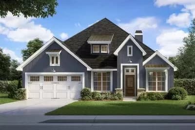 Exclusive One-Level Home Plan with Study and Garage Workshop - 1888 Sq Ft