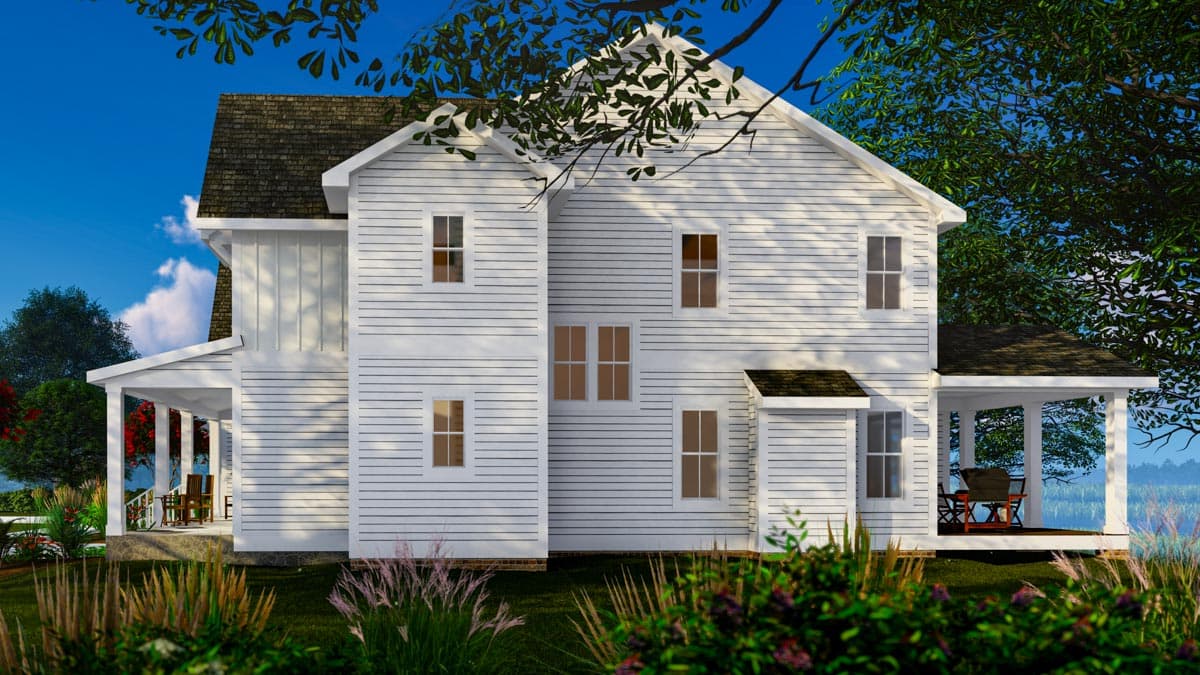 Plan 500078VV: Exclusive 4-Bed Modern Farmhouse Plan with Bonus Over Garage - 4752 Sq Ft - Image #4 - Country, Farmhouse, Modern Farmhouse, New American, Traditional