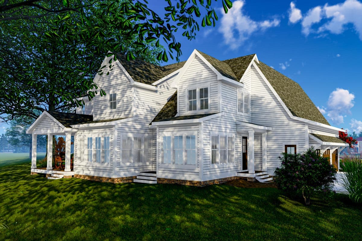 Plan 500078VV: Exclusive 4-Bed Modern Farmhouse Plan with Bonus Over Garage - 4752 Sq Ft - Image #6 - Country, Farmhouse, Modern Farmhouse, New American, Traditional