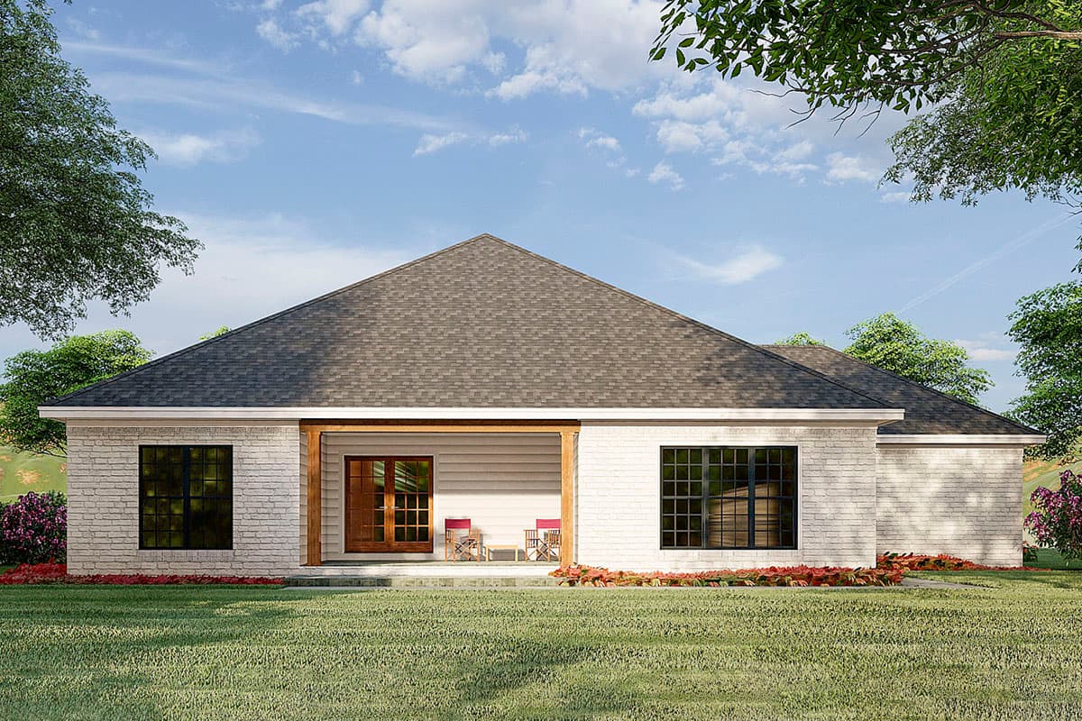 Plan 70686MK: Brick-clad Traditional Home Plan with 3-Car Garage - 2095 Sq Ft - Image #4 - Traditional