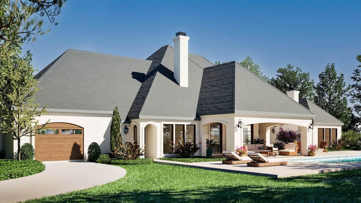 Plan 36642TX: 4-Bed House 2-Story House Plan with 4-Car Garage with Storage Elevator - Image #11 - Traditional