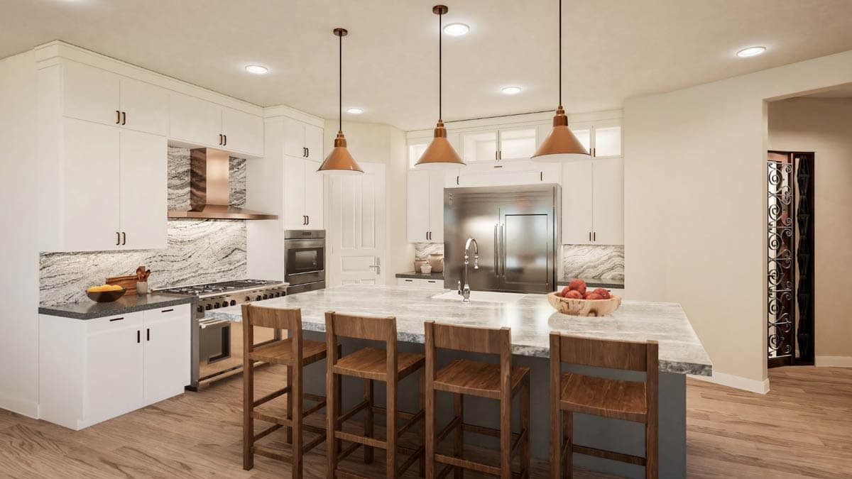 Plan 36642TX: 4-Bed House 2-Story House Plan with 4-Car Garage with Storage Elevator - Image #15 - Traditional