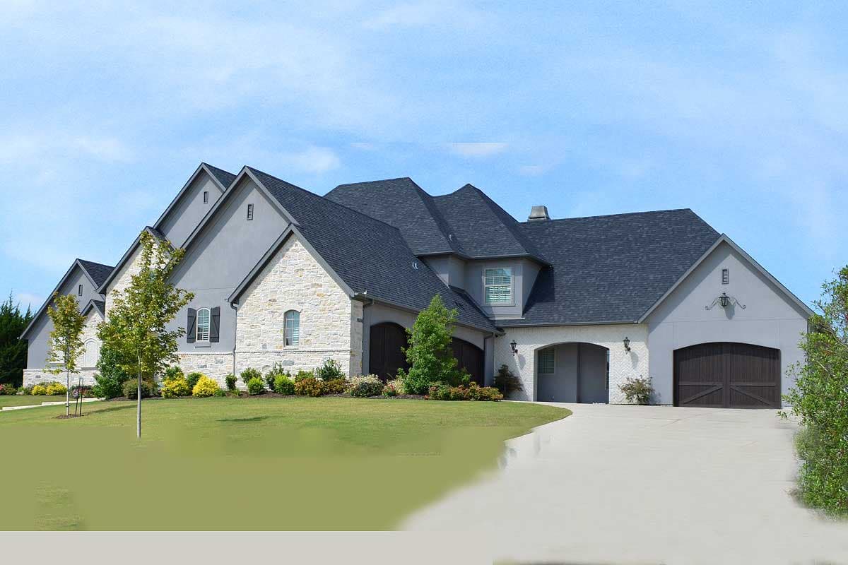 Plan 36642TX: 4-Bed House 2-Story House Plan with 4-Car Garage with Storage Elevator - Image #6 - Traditional