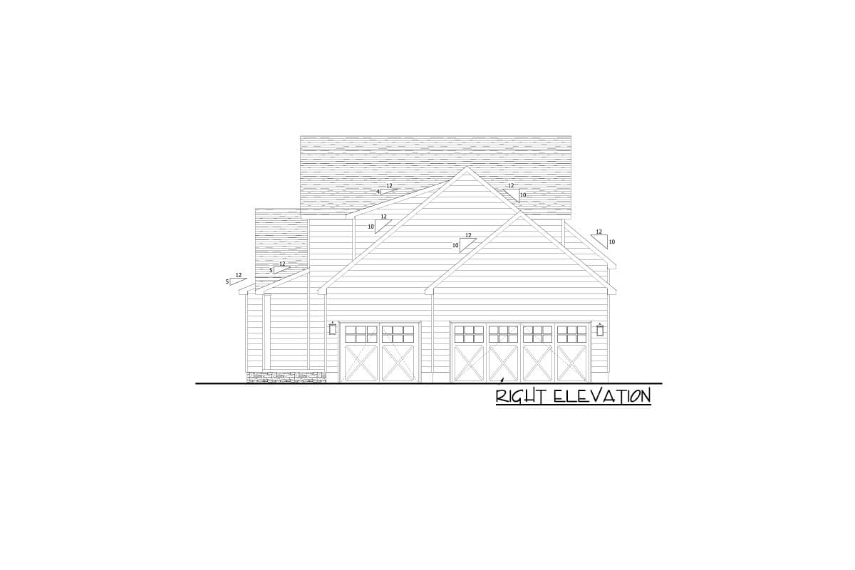 Plan 911005JVD: 3-Bed Modern Farmhouse Plan with 26'-wide Front Porch and 3-car Side-load Garage - Image #16 - Country, Farmhouse, Modern Farmhouse, New American