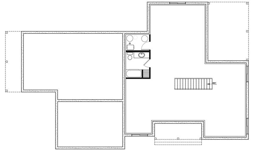 Plan 22587DR: Multi-Generational One-story New American House Plan - Floor Plan - 2nd Floor - New American, Ranch