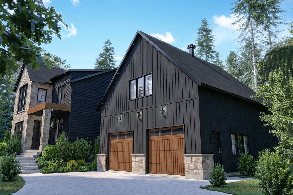 Plan 22588DR: Modern Farmhouse Plan with Bonus Room above Garage - Image #10 - Modern Farmhouse, New American