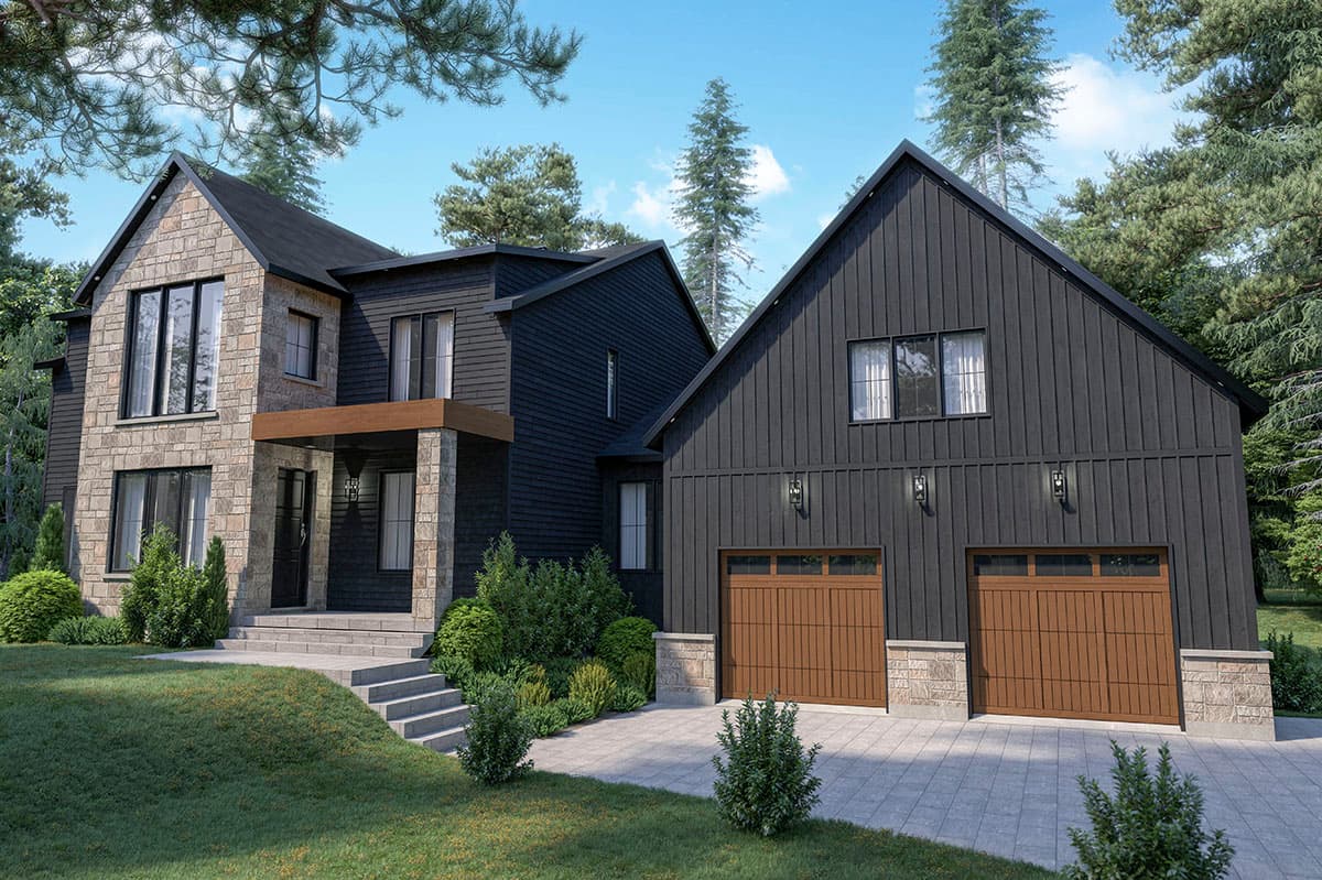 Plan 22588DR: Modern Farmhouse Plan with Bonus Room above Garage - Image #13 - Modern Farmhouse, New American