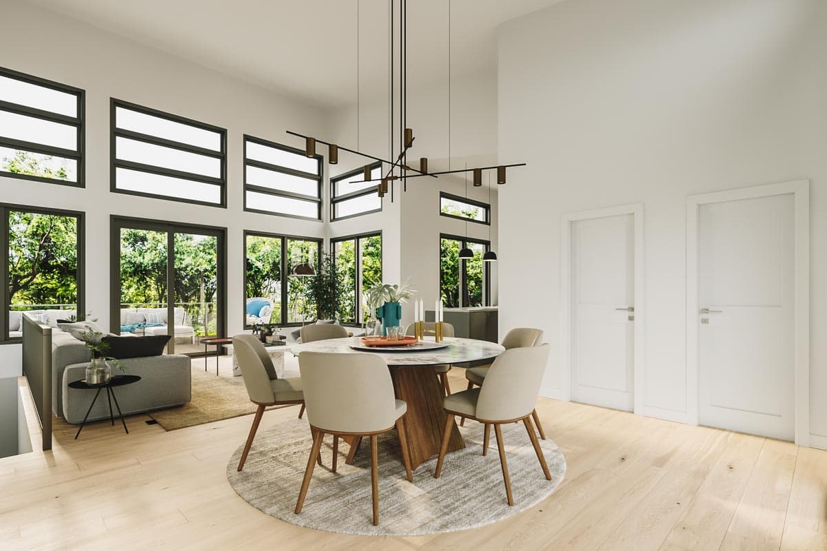 Plan 22590DR: 2-Bed Modern Mountain Home Plan with Loads of Natural Light  - Image #4 - Coastal, Contemporary, Mid Century Modern, Modern, Mountain, Vacation