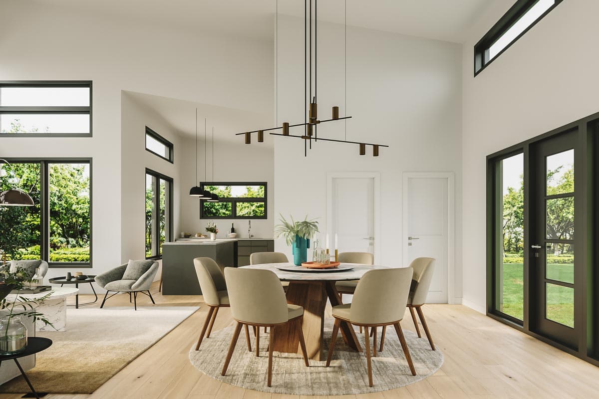 Plan 22590DR: 2-Bed Modern Mountain Home Plan with Loads of Natural Light  - Image #5 - Coastal, Contemporary, Mid Century Modern, Modern, Mountain, Vacation