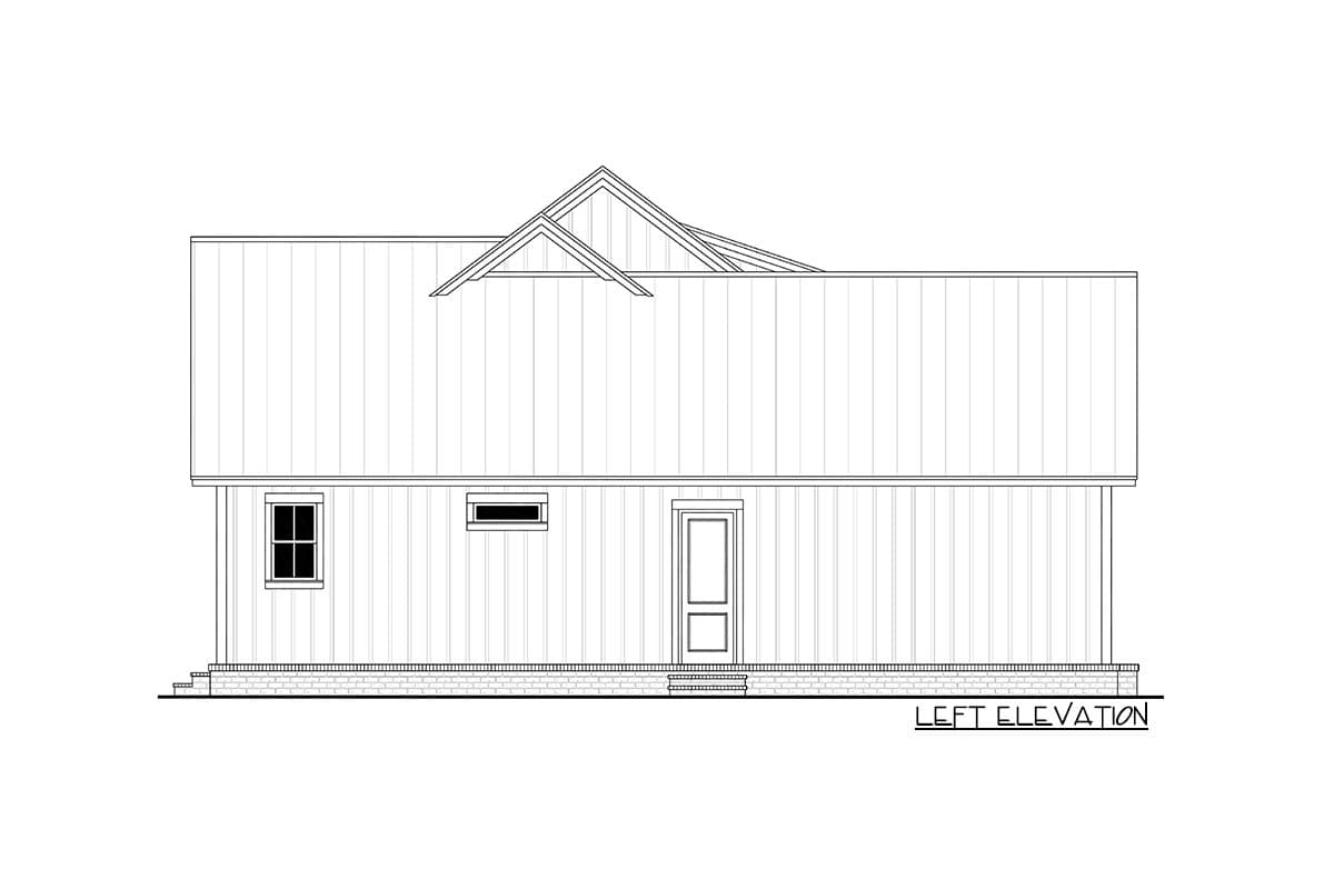 Plan 51850HZ: Budget-friendly 3-Bed Modern Country House Plan with Multi-purpose Pantry - Image #4 - Cottage, Country, Farmhouse, Modern Farmhouse, New American, Southern