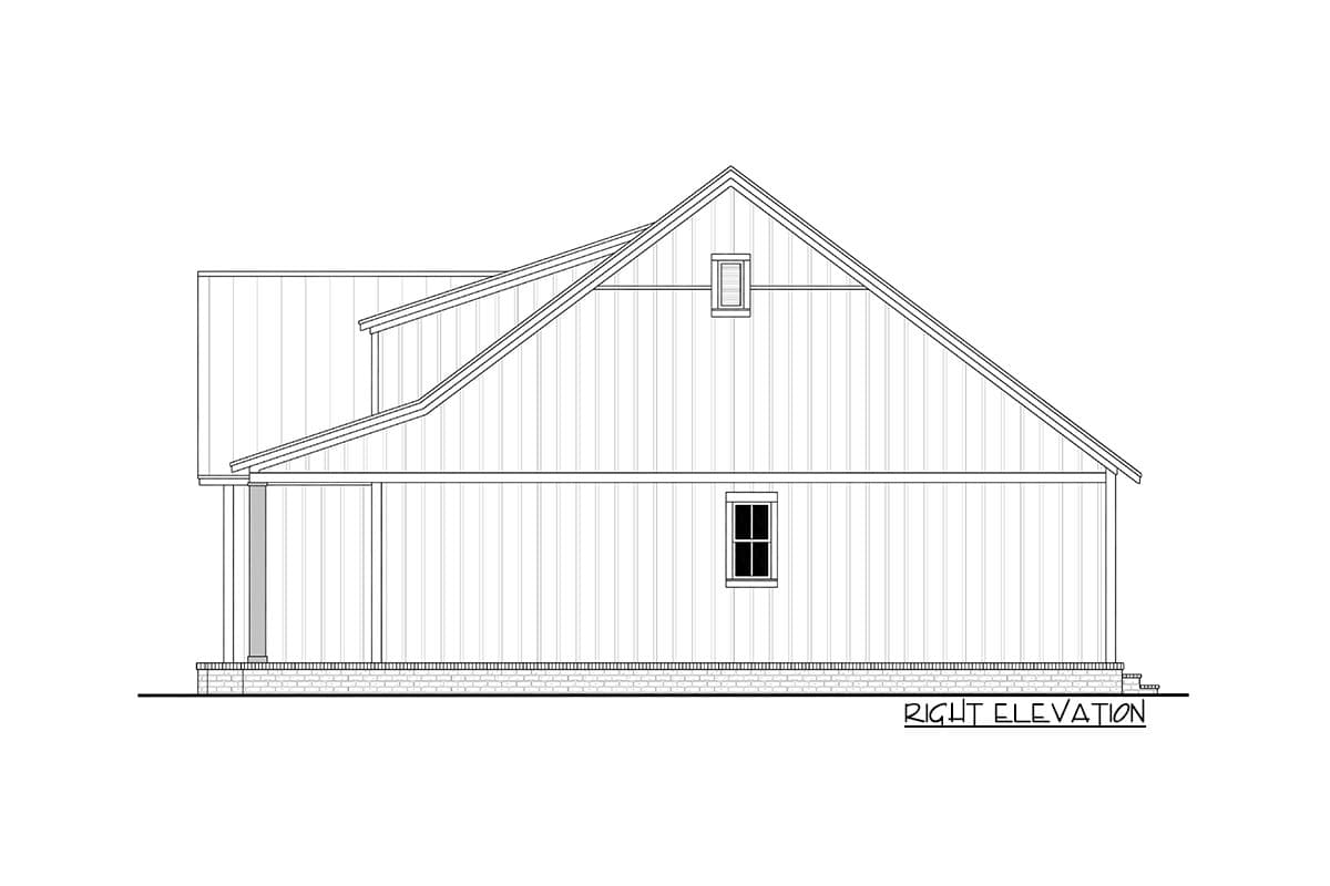 Plan 51850HZ: Budget-friendly 3-Bed Modern Country House Plan with Multi-purpose Pantry - Image #6 - Cottage, Country, Farmhouse, Modern Farmhouse, New American, Southern