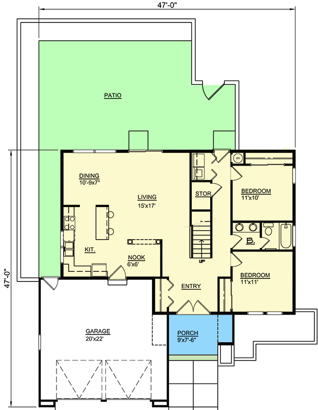 Plan 12743MA: 3-Bed Mediterranean House Plan with 750 Square Foot Patio - Floor Plan - Main Level - European, Mediterranean, Spanish, Tuscan