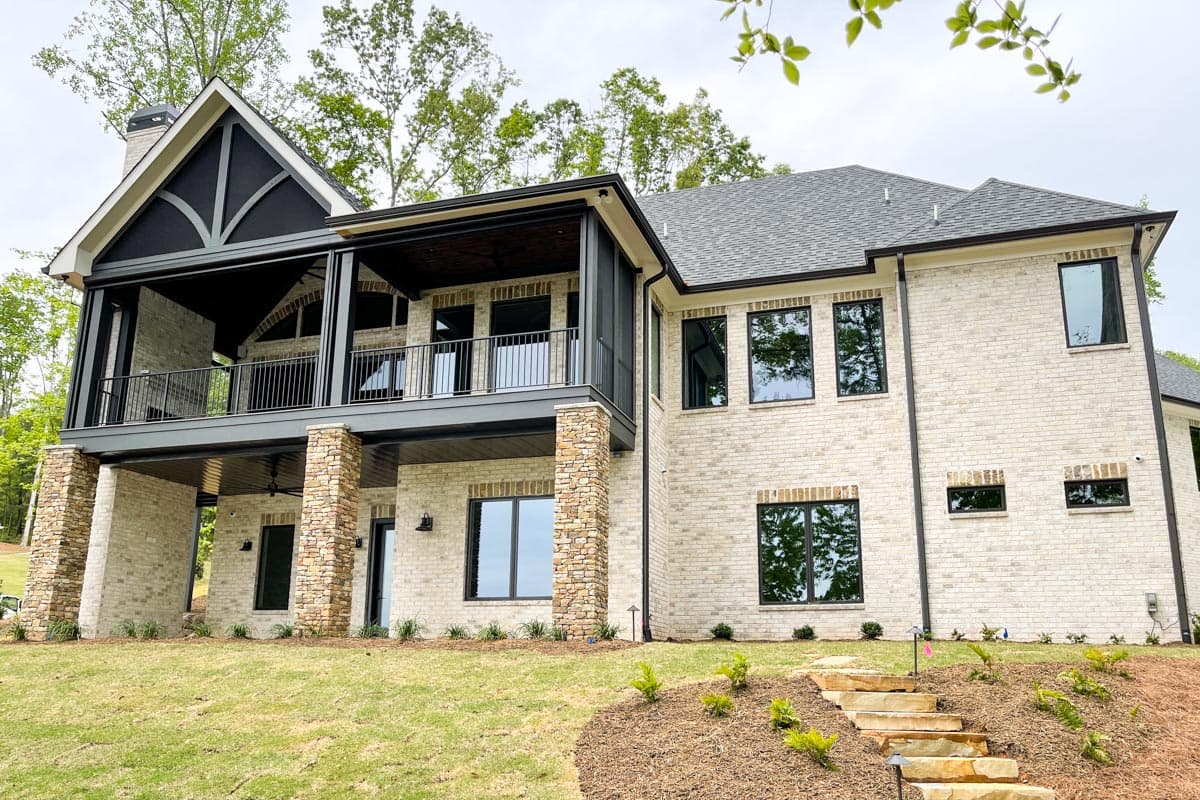 Plan 24413TW: New American House Plan for a Rear Sloping Lot with Angled 3-car Garage Plus a Drive-under Garage - Image #4 - Craftsman, New American, Traditional