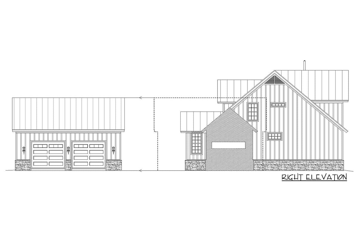 Plan 68723VR: 3-Bed Modern Farmhouse Plan with Wraparound Porch and 2-Story Great Room - Image #5 - Country, Farmhouse, Modern Farmhouse, Mountain, Rustic, Traditional