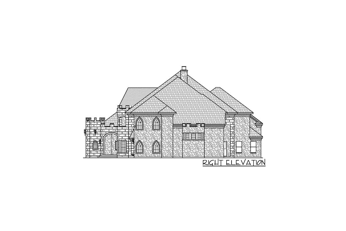 Plan 36640TX: Luxury European House Plan with Pet Lodge - Image #7 - European, Traditional