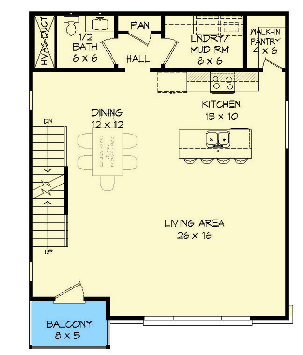 Plan 68552VR: Contemporary 3-story House Plan with Rooftop Viewing Deck and Side-entry Garage - Floor Plan - 2nd Floor - Contemporary, Northwest