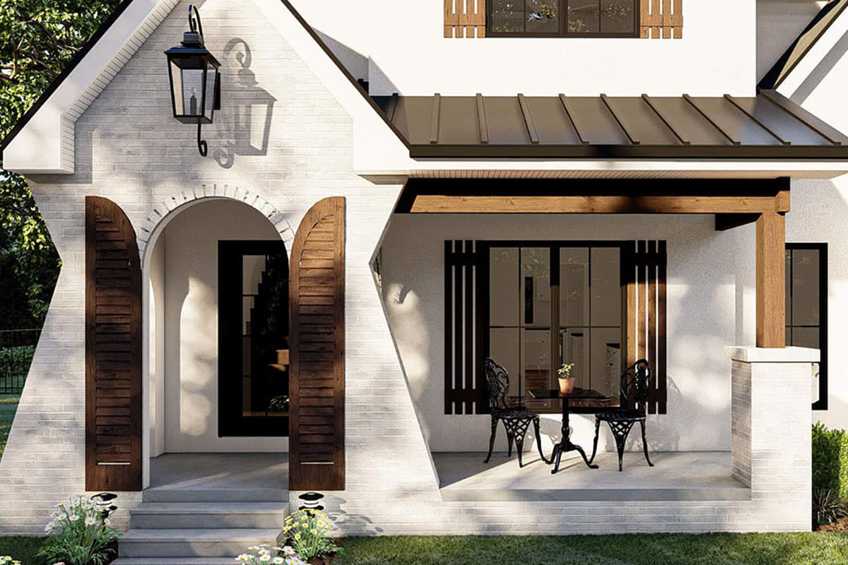 Plan 62976DJ: Modern Cottage-style House Plan with 3 Beds - and Laundry - Upstairs - Image #6 - Cottage, European