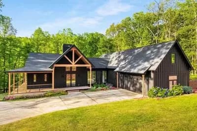 Lake Home Plan with Three Large Covered Decks - 2213 Sq Ft