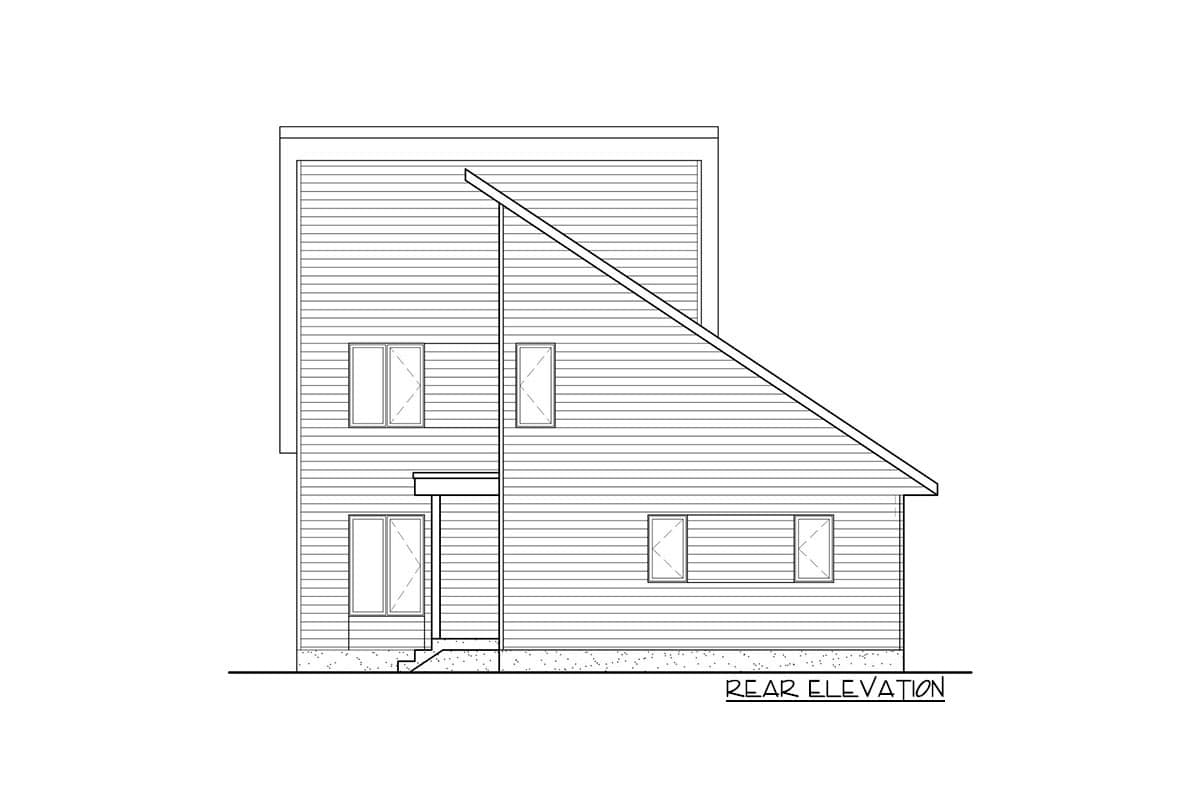 Plan 80967PM: Two-story Mountain Cottage with Open-Concept Living Space - Image #4 - Contemporary, Cottage, Mid Century Modern, Modern, Mountain
