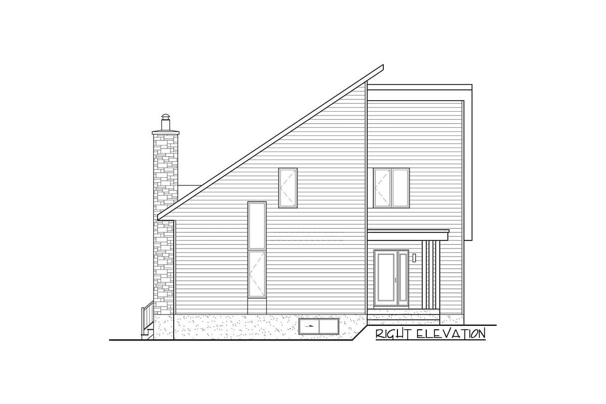 Plan 80967PM: Two-story Mountain Cottage with Open-Concept Living Space - Image #5 - Contemporary, Cottage, Mid Century Modern, Modern, Mountain