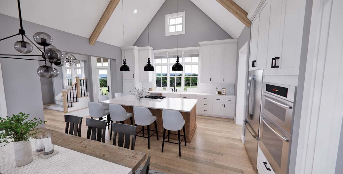 Plan 14690RK: Stone and Wood 4-Bed Modern Farmhouse Plan - 2655 Sq Ft - Image #13 - Country, Craftsman, European, Farmhouse, Modern Farmhouse, New American, Northwest